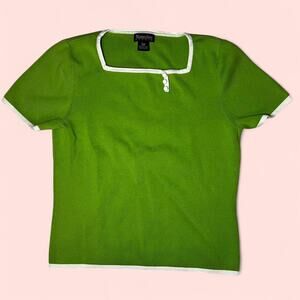 Vtg green knit top